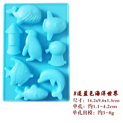 Различные стили выпечки шоколадные формы розы в форме сердца Мультфильм пудинг