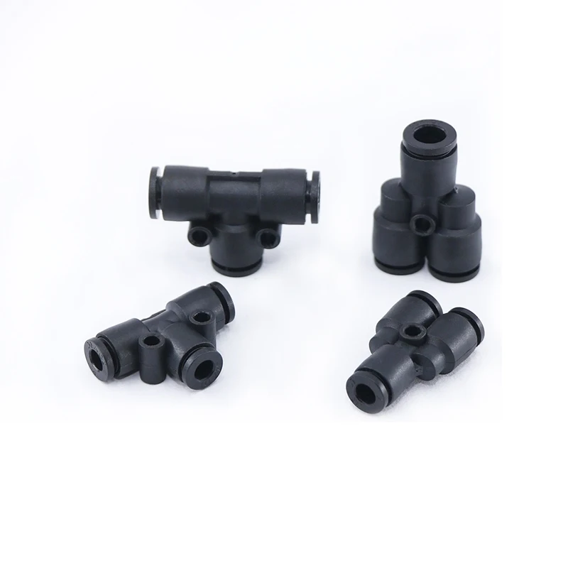 1PC T/Y Type Mini Pneumatic Push In Fittings For Air/Water Hose and Tube Connector 4mm 6mm PY/PE | Обустройство дома