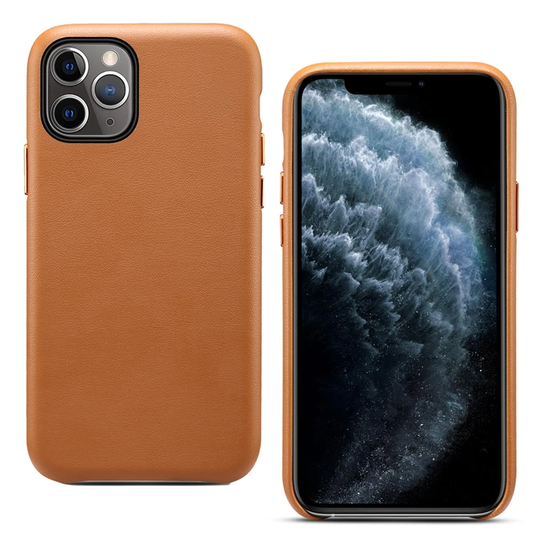 Оригинальный чехол из искусственной кожи для iPhone 11 официальный защитный