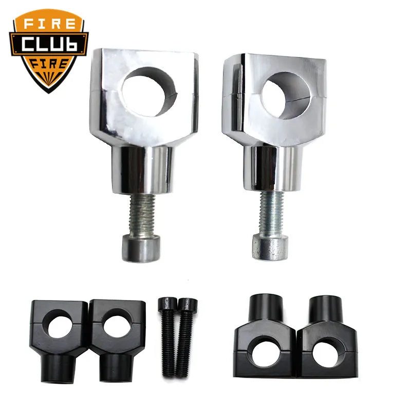 Мотоциклетные черные хромированные рулевые подъемники 1 дюйм для Harley Dyna Sportster