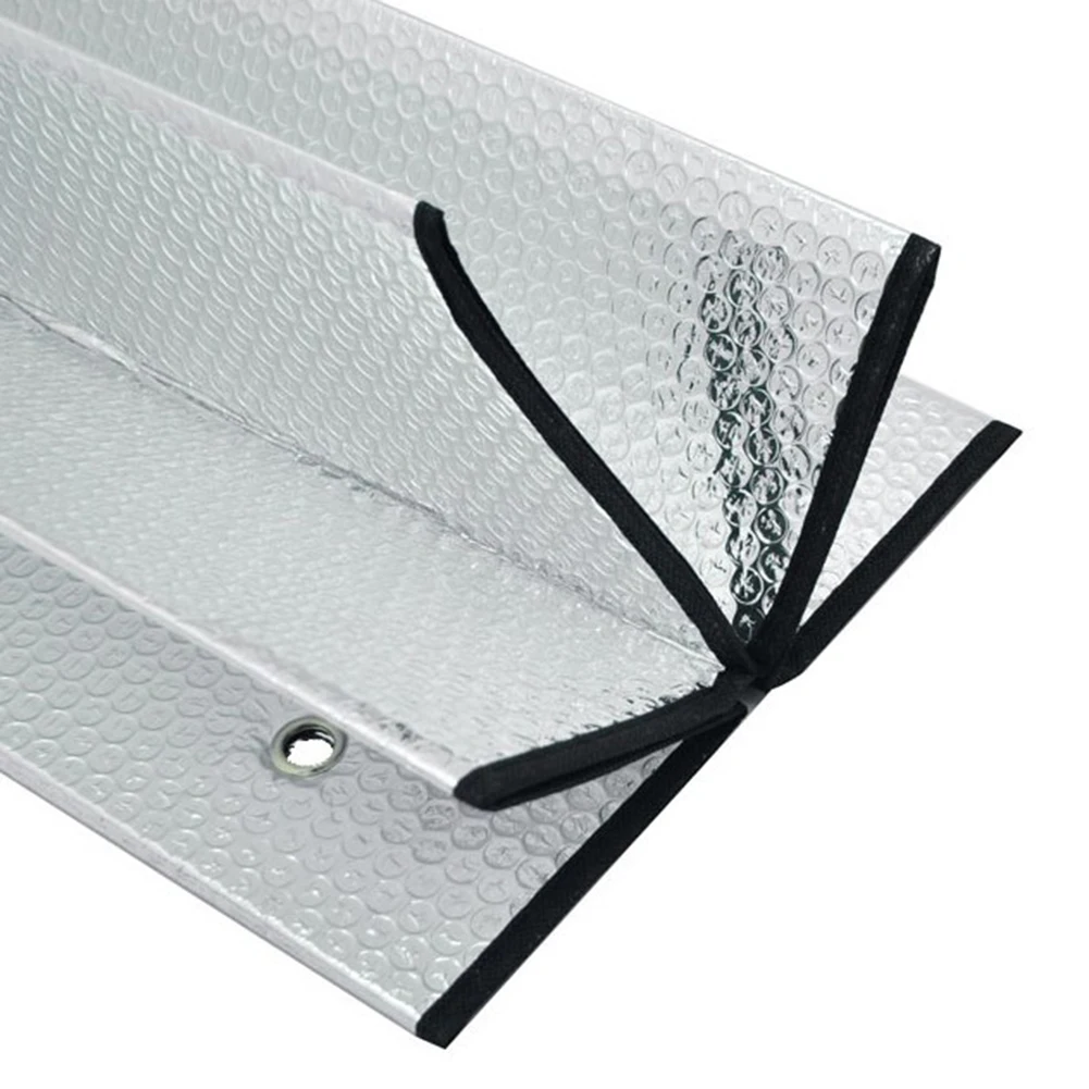 

Auto Car Front Window Cover Folding Car Sunshade Windshield Cover Protector Double-sided Silver Aluminum Film Trucks Accessories