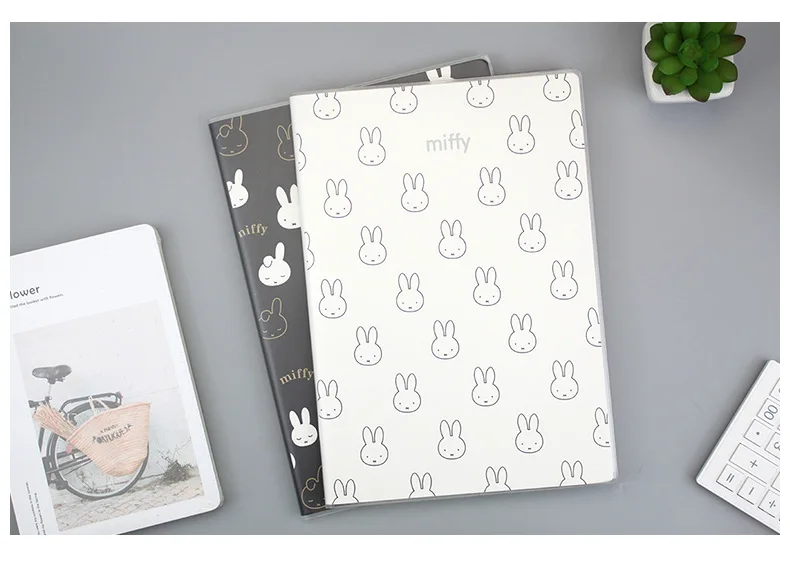 M&G Miffy Rubber-jacketed notebook.(Random Colors)B5/72 page notebook. Notebook for students. Soft copy FPY4RM84