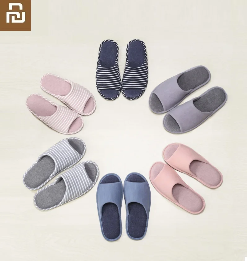Youpin/мужские и женские теплые домашние шлепанцы Сезон осень-зима Нескользящие