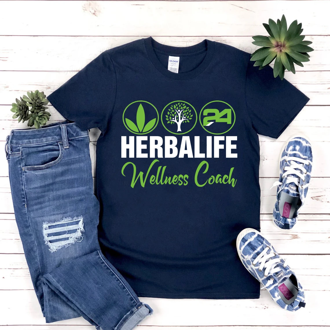 Спортивная футболка Herbalife 24 с изображением дерева для здоровья Футболки унисекс