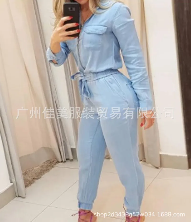 

Rompers Sexy Jumpsuit Women Spring Summer Long Bodysuit Japanses Work Sweatshirt Slim Korean Tracksuit Streetwear Ropa De Mujer