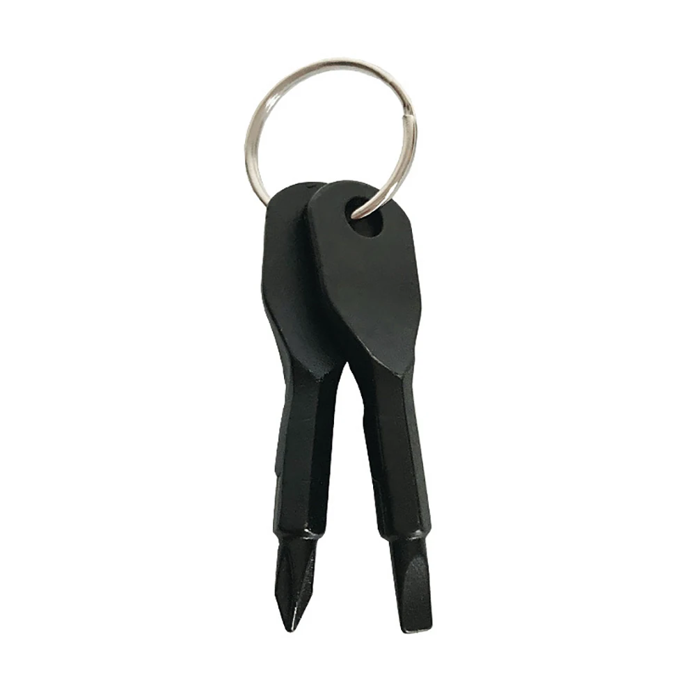 Портативная шлицевая отвертка с брелоком Мини карманный инструмент для ремонта