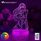 2021 аниме 3d лампа Ночной светильник с двумя фигурками Дети Девочка Спальня Декор Светильник Манга подарок Ночной светильник любимый в Franxx