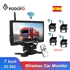 Автомобильный монитор Podofo, беспроводной автомобильный монитор с экраном 7 дюймов, HD водонепроницаемый, для камеры заднего вида парковочной системы