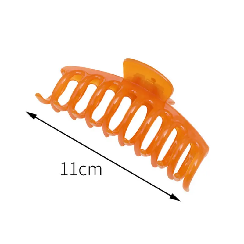

Simple Style Hair Claws Big Barrettes Acrylic Hair Claws Bath Girls Makeup Catch Clip Hairpin Transparent Champagne Barrette