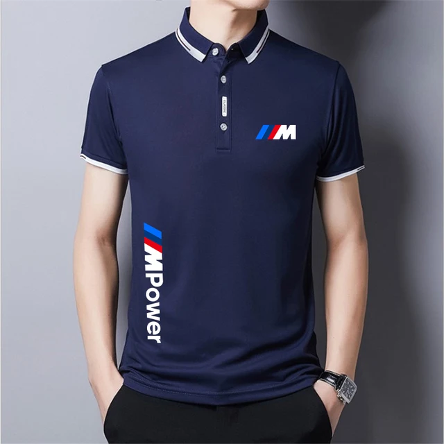 

2021 Bmw M Мощность летние хлопковые рубашки для мальчиков футболки-поло Повседневная футболка с короткими рукавами и однотонные Цвет унисекс ...