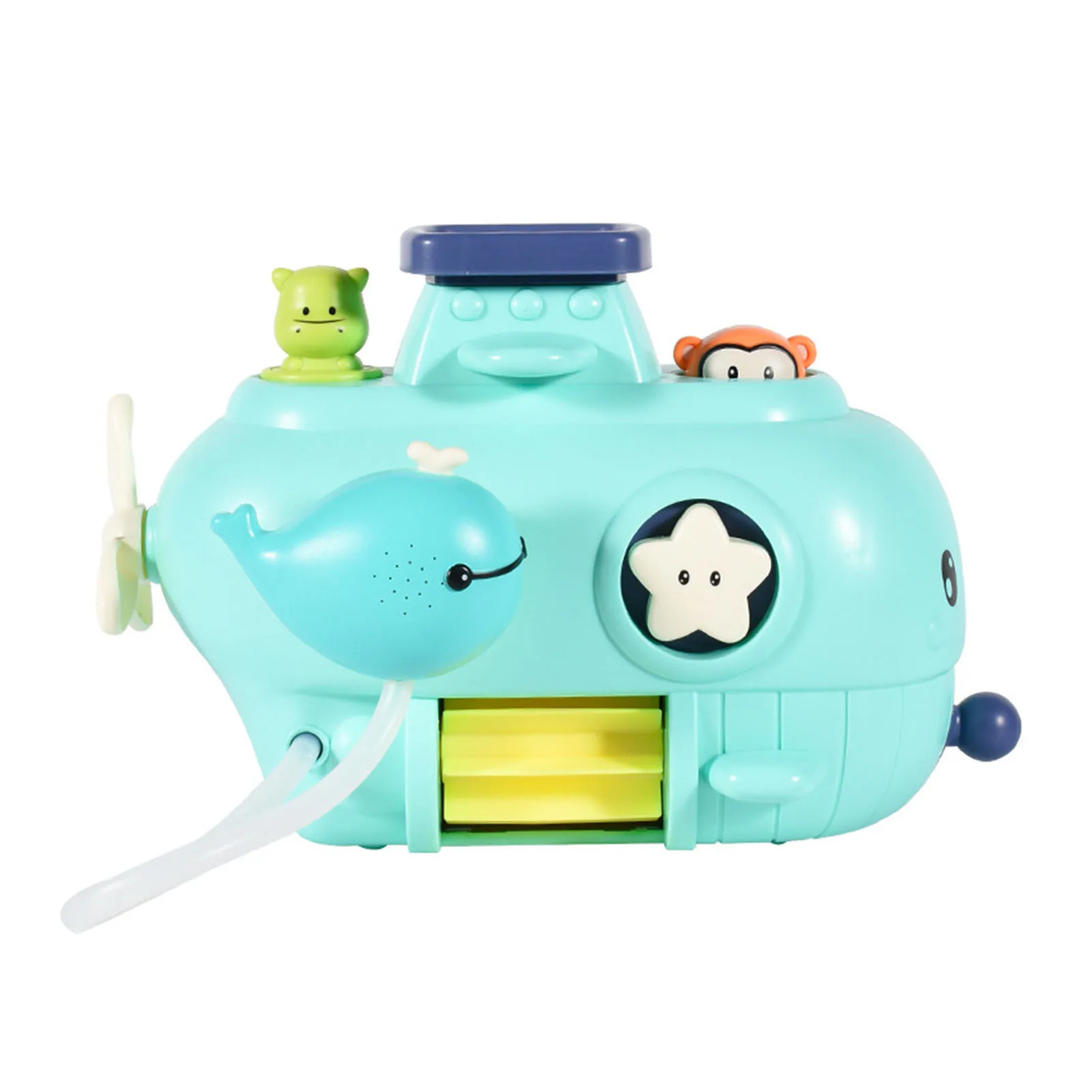 

Water Spray Sprinkler Little Whale Set Baby Fun Bath Toys Submarine Sprinkler Smooth Water Whale-shaped Shower Toy For Toddlers
