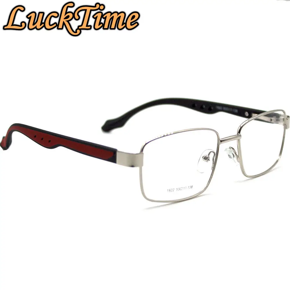 LuckTime повседневные Модные металлические мужские очки квадратные для