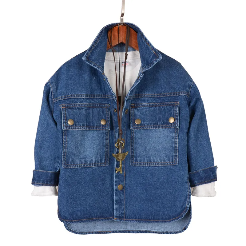 Куртка для мальчиков сезон весна модель 2019 года корейская детская Повседневная