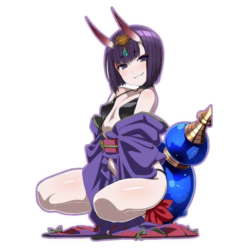 

D218 # Anime Cartoon Cute Girl Self-adhesive Car Sticker Vinyl Decal Waterproof for Motorcycle Bumper Laptop Car Window Door