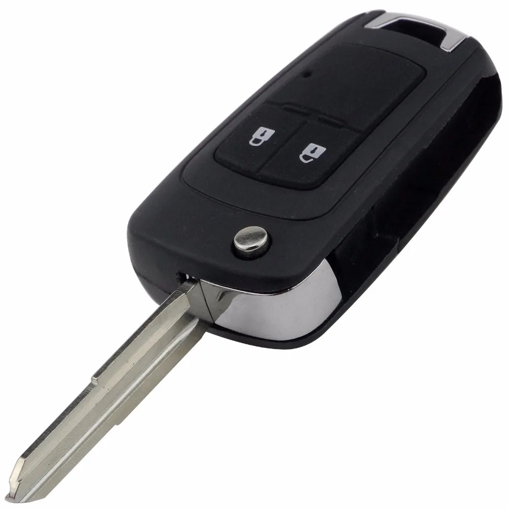 10 шт./лот 2 кнопки складной Автомобильный ключ оболочка пульт дистанционного