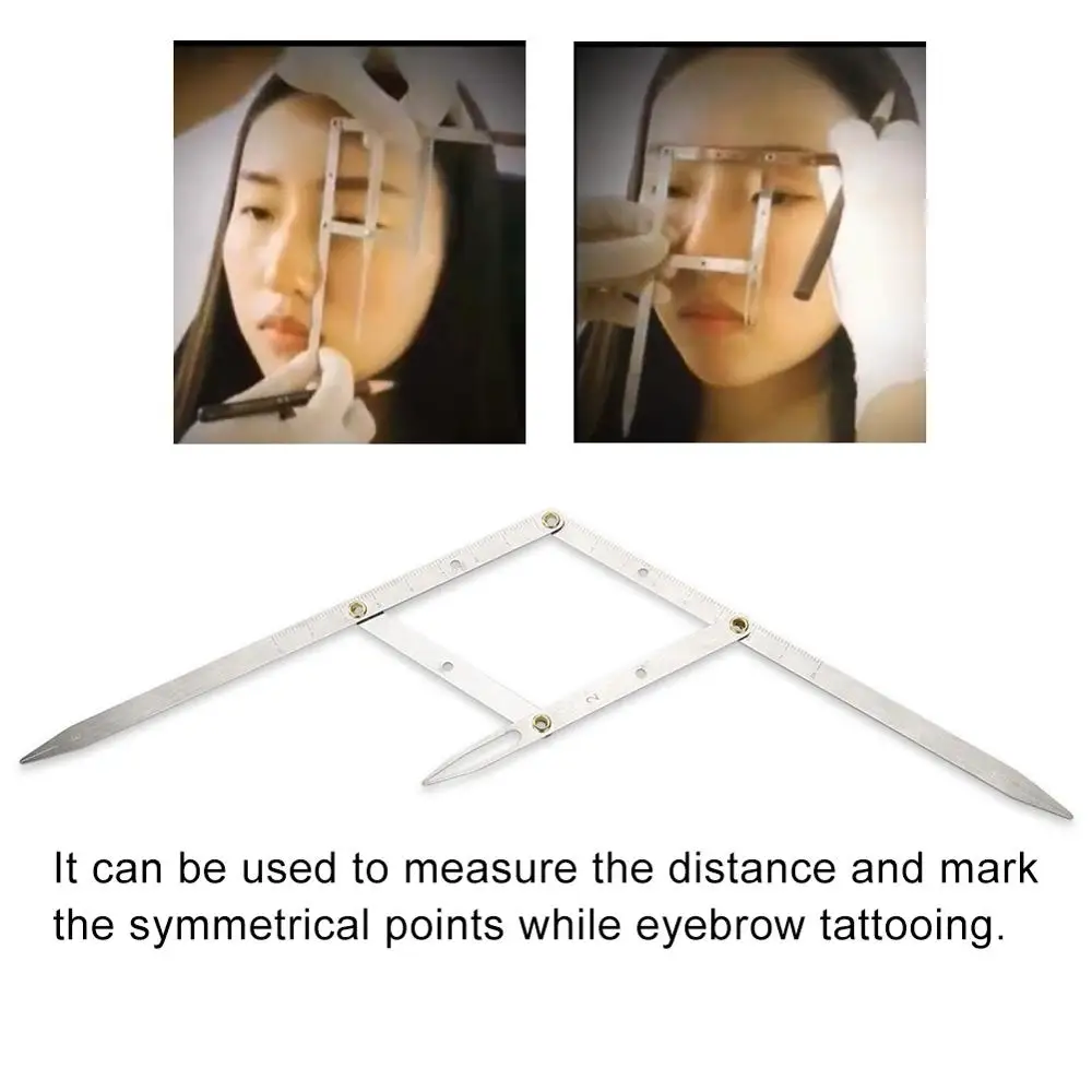Золотистые Штангенциркули из нержавеющей стали для микроблейдинга