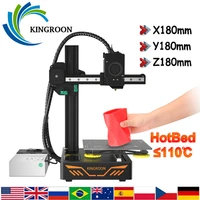kingroon kp3s diy 3d printer kit impressora 3d upgraded direct extruder tmc2225 driver double metal guide rail 180180180mm