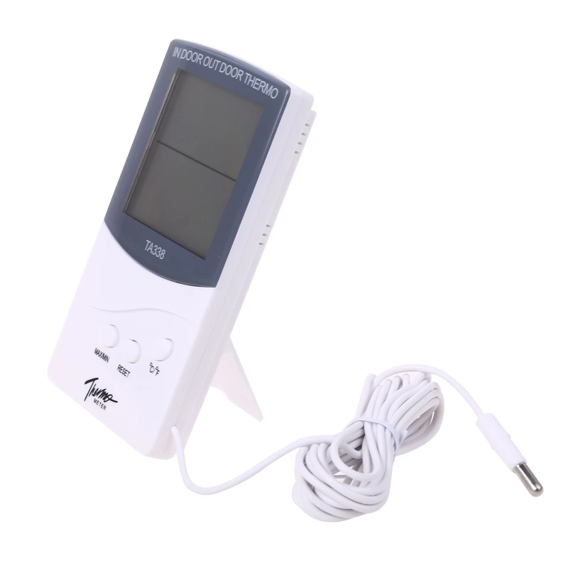 ta338 high precision electronic thermometer with probe indoor outdoor home industrial double display thermometer free global shipping