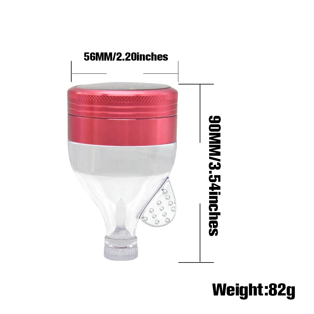 Алюминий Dia 55 мм травы табака мельница для специй дробилка с плотным снортером