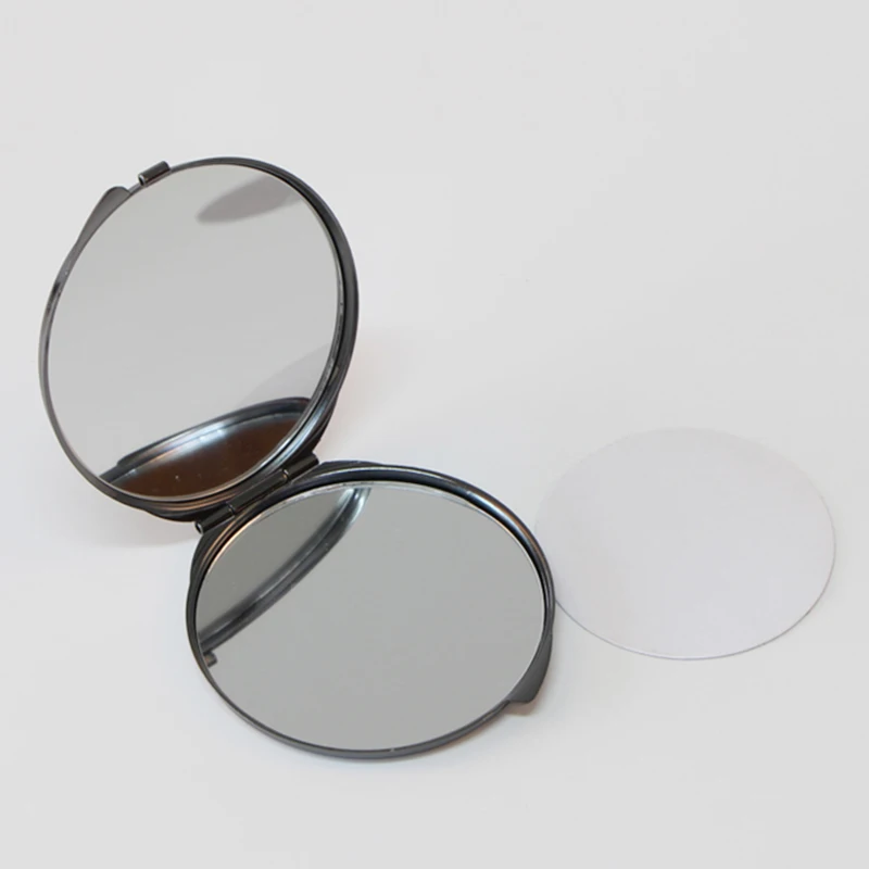 Сделай Сам складное компактное черное металлическое зеркало для макияжа +