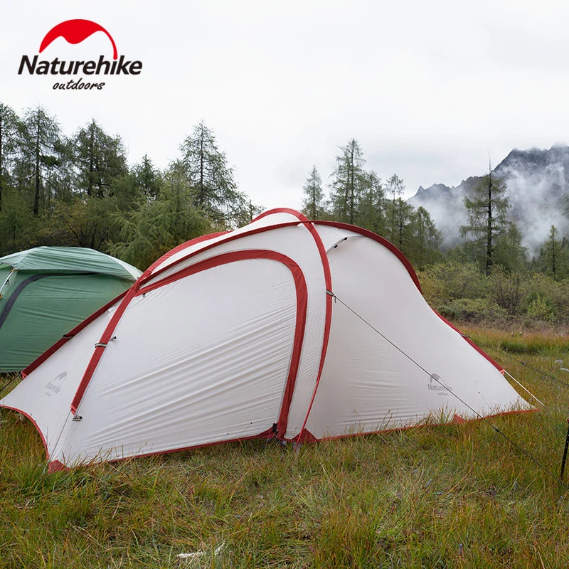 Палатка Naturehike Hiby туристическая для 3 4 человек ульсветильник Кая семейная палатка