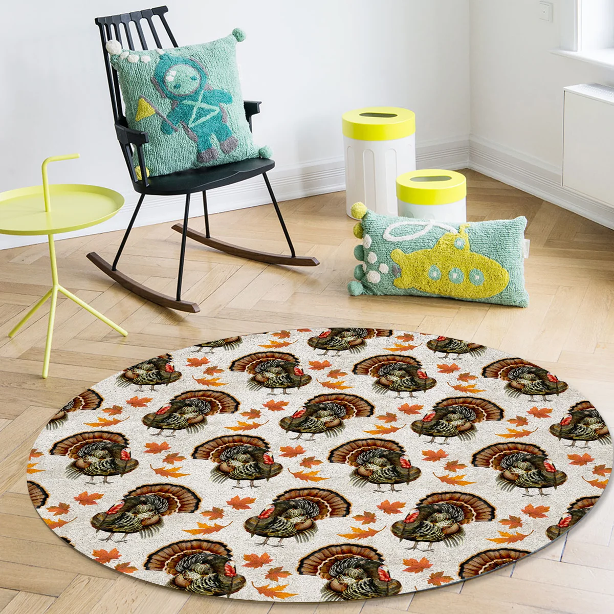 Турецкая птица на День Благодарения кленовый лист коврики и ковры для дома