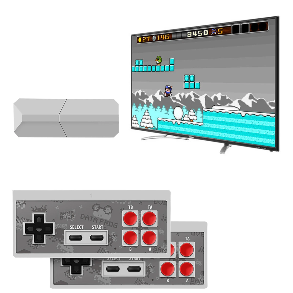 Usb-шнур для Беспроводной ручной ТВ игровая консоль встроенный 600 классические