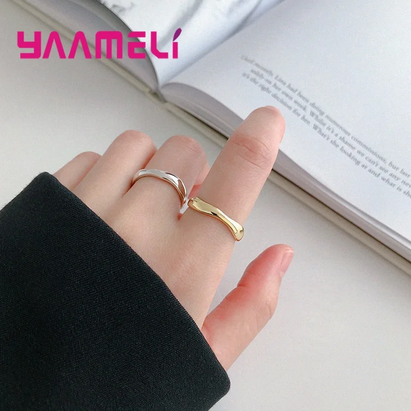 100% Стерлинговое Серебро 925 пробы модное ювелирное изделие простое металлическое