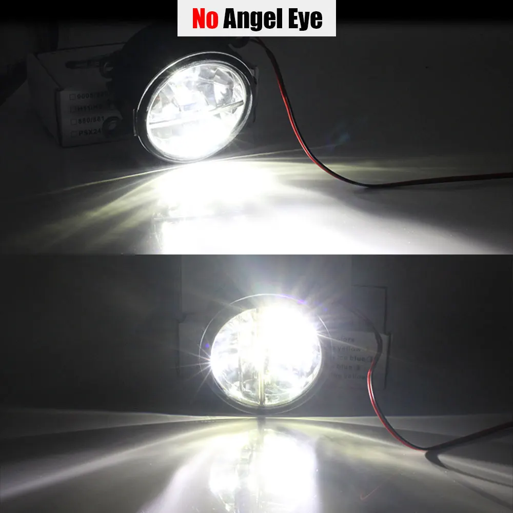 No Angel Eye Buildreamen2 автомобильные аксессуары 4000лм светодиодный фонарь H11 противотуманный светильник Ангел глаз дневной ходовой светильник DRL 12 В для Renault Clio IV 2012 - Цвет: No Angel Eye