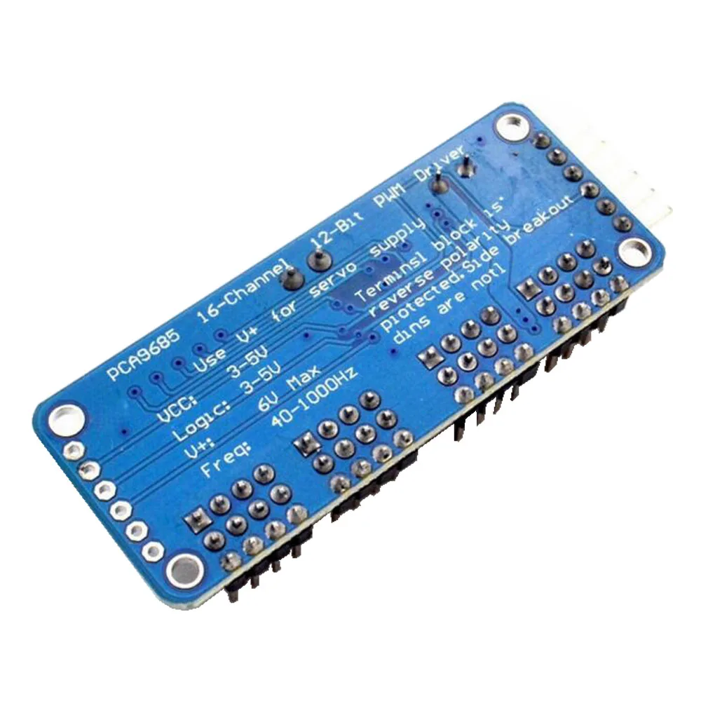 

1 PCS Arduino PCA9685 16-way Module PWM/ IIC 12-bit PWM Servo Driver Board Robot