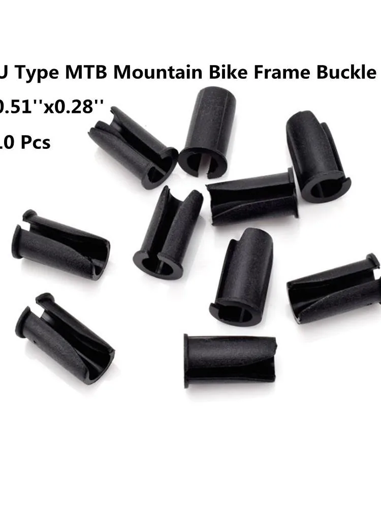 Lotatheta C-Clips Clamps Aluminum Alloy Metal U-Clips Buckle MTB BMX Mountain Bike Bicycles Brake Cable derailleur Shifter Cable Guides Gear Cable Housing Hose 8 Colors 2 PCs in Each Color