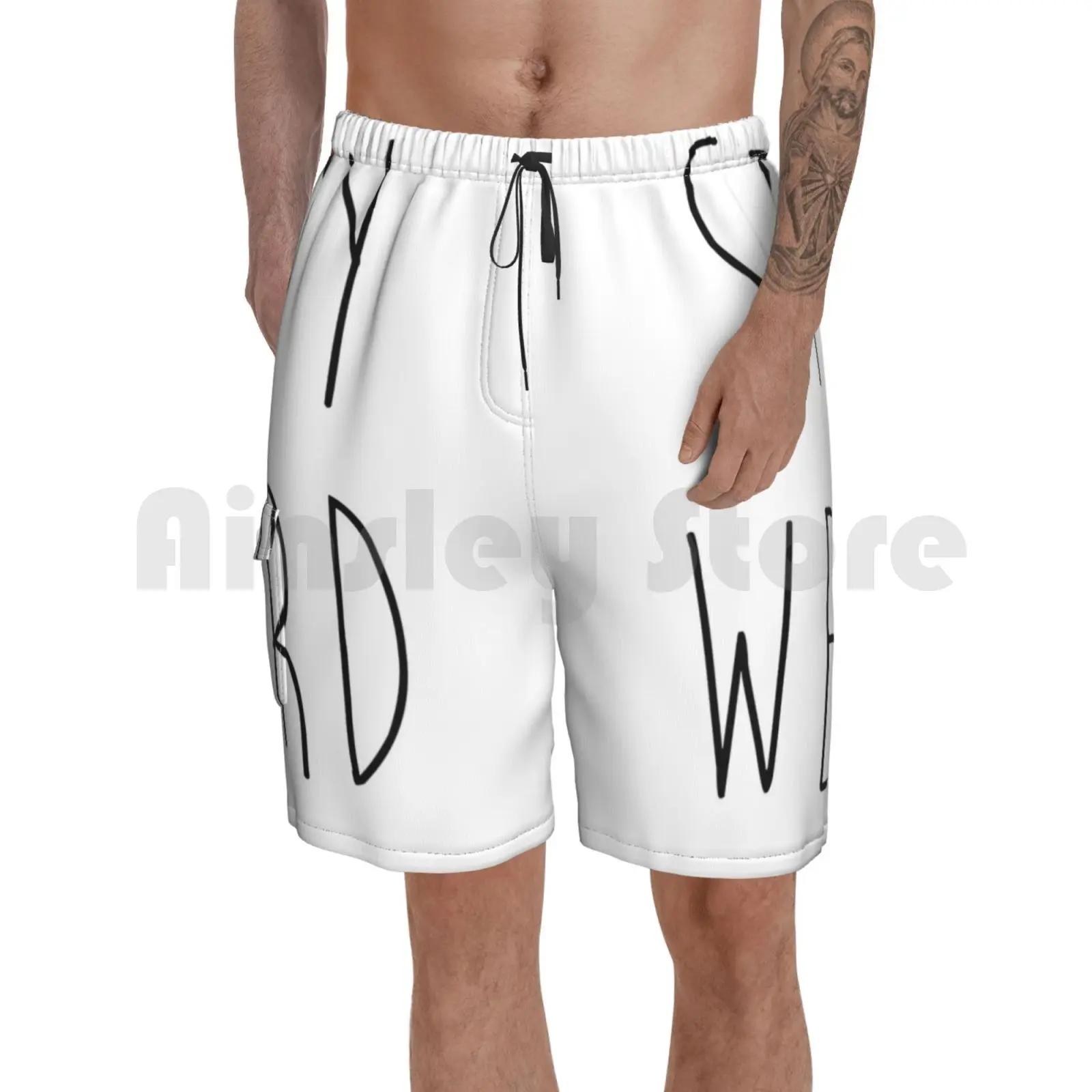 

Шорты для пляжа с надписью «Stay странные забавные»