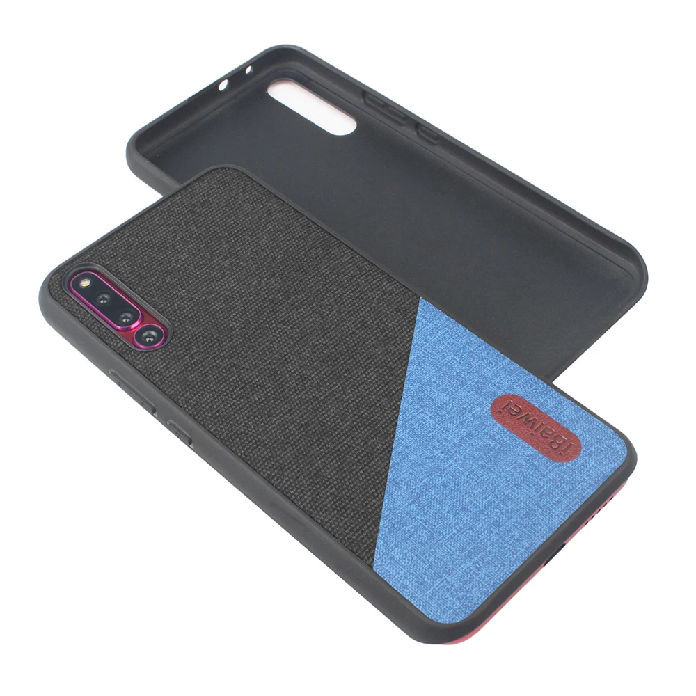 Cloth Texture Protective Phone Case for Huawei Megic 2 Fabric Back Cover Holder Silicone TPU Edge Coque Capa |