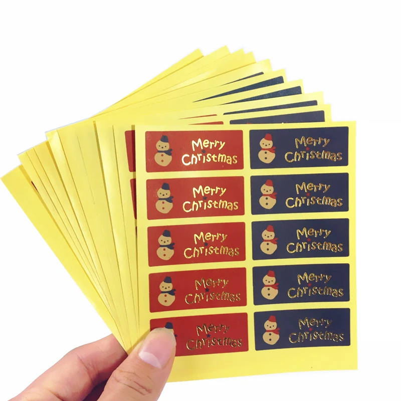 

1000PCS Wholesale Merry Christmas handmade DIY Multifunction Seal Sticker Gift package Label Free shipping 45*19mm
