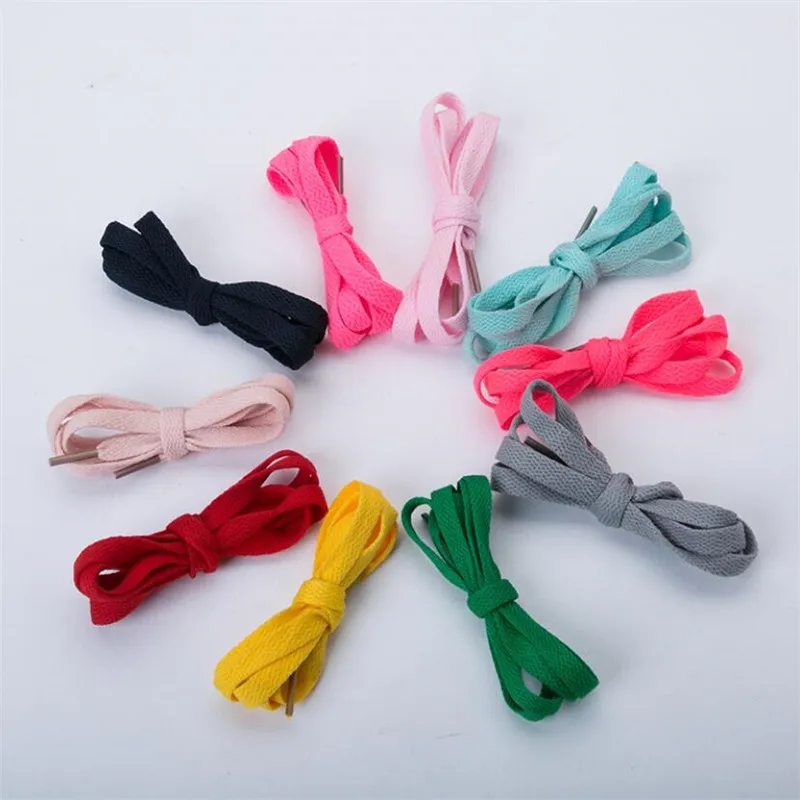 

8mm Wide of Flat Shoelaces Shoe Laces for Sneakers Sport Shoes 120cm Elasticity Flat Shoe Strings Sport Casual Laces