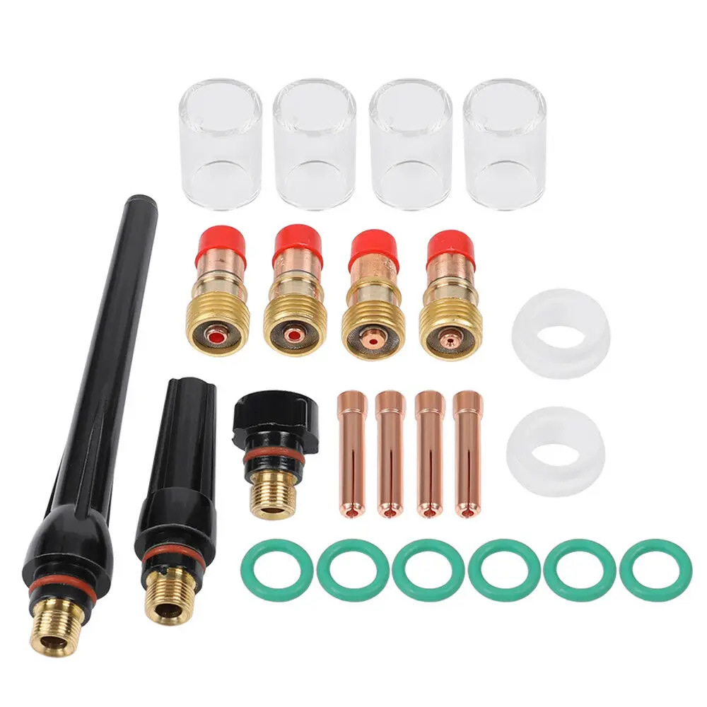 Горячая 1 компл. TIG сварочный фонарь Stubby газовый объектив стекло чашки аксессуары