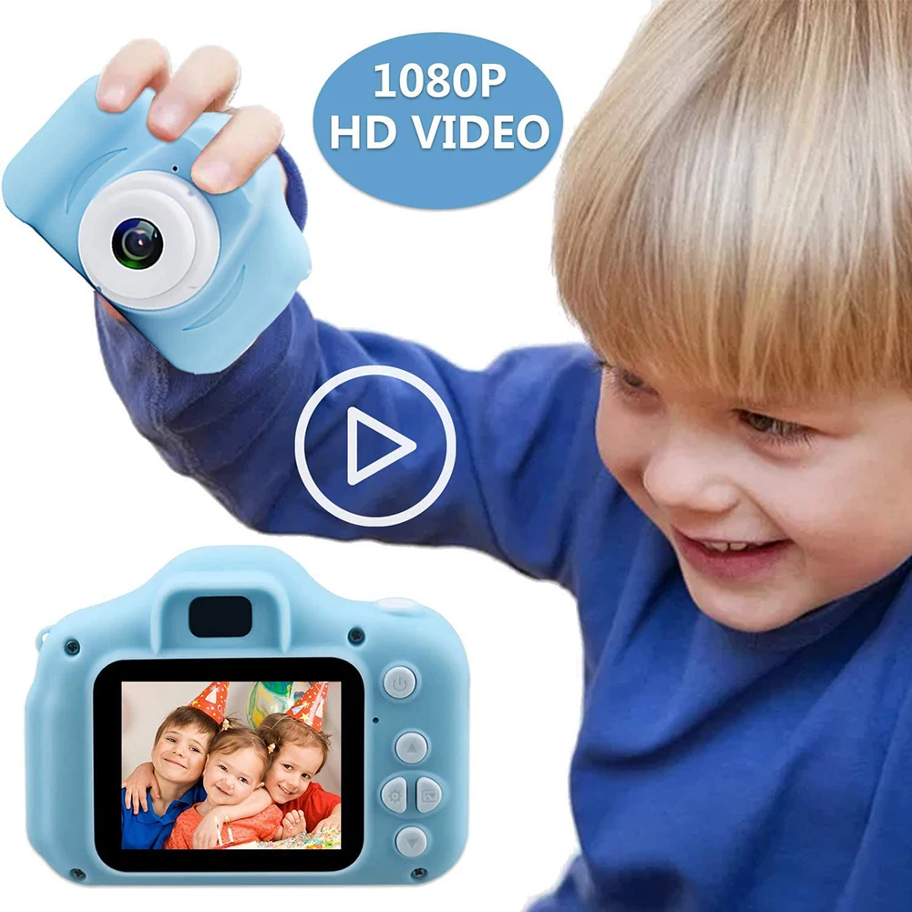

Kids Digital 1080P HD Video Camera Mini Rechargeable Children Camera Shockproof 8MP HD Toddler Cameras Child Camcorder Child cam