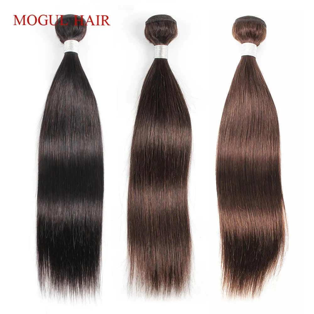 

26 28 30 inch Wholesale 1kg Straight Human Hair Weave Bundles 10 pcs Color 4 Chocolate Brown Black Remy Human hair extension