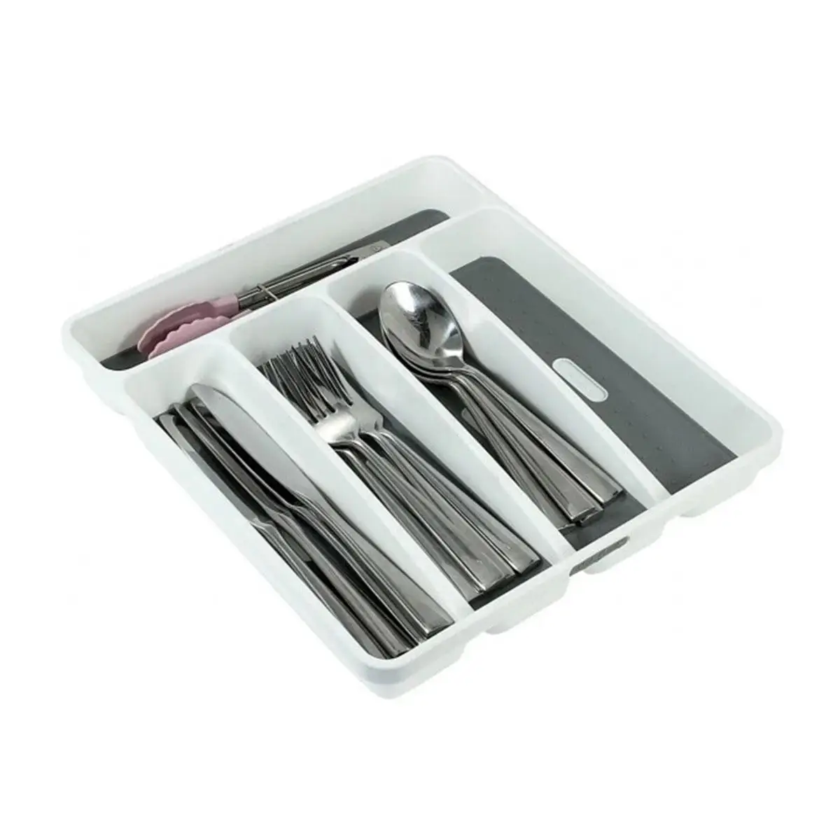 Лоток для столовых приборов пластиковый кухонный ящик органайзер ложка вилка