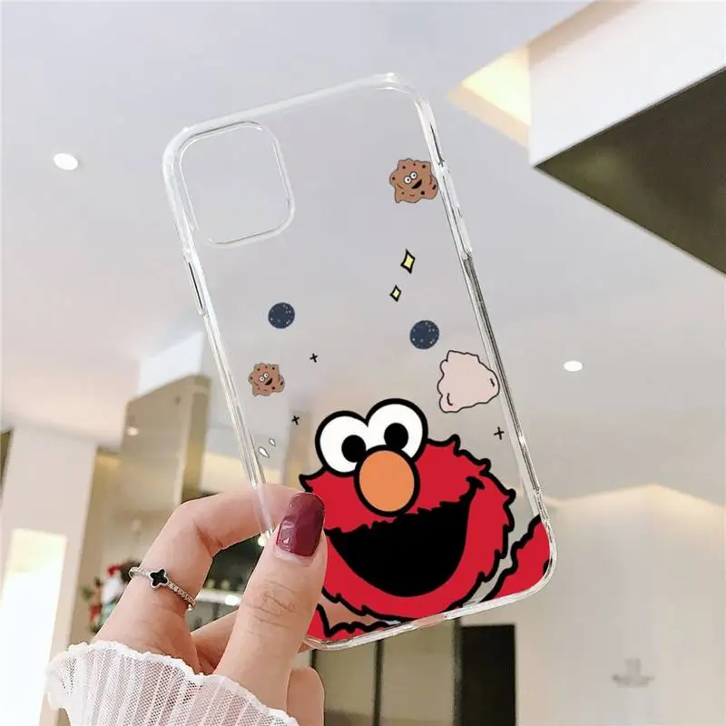 Чехол для телефона Ins с изображением печенья Улица Сезам прозрачный мягкий чехол