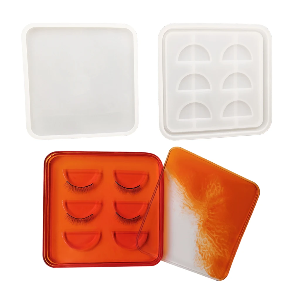 

Eyelash Resin Mold Tray,Eyelash Tray Holder Storage Box,Eyelash Tray Mould,Eyelash Holder Mold for Resin,Epoxy Resin Molds
