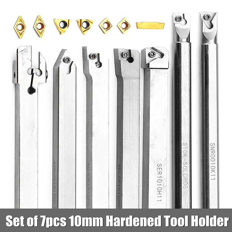 21 шт. 10 мм токарный инструмент держатель станок расточной стержень + карбидная