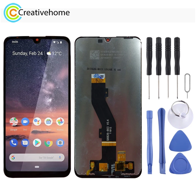 

Высококачественный ЖК-экран и дигитайзер в сборе с/без рамки для Nokia 3,2