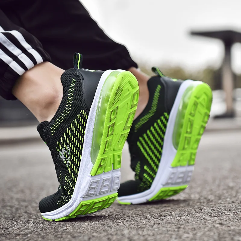 

Classic Men Lightweight Casual Shoes Breathable Mesh Sneakers High Quality Cushioning No-slip White Casual Sneaker Zapatillas