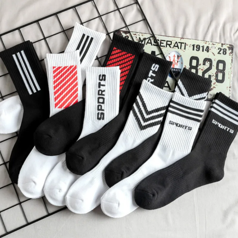 

Men Skateboard Socks Cotton Cushion Summer Soft Breathable Sweat-Absorbent Unisex Fashion Couple Socks Basketball Socks Long