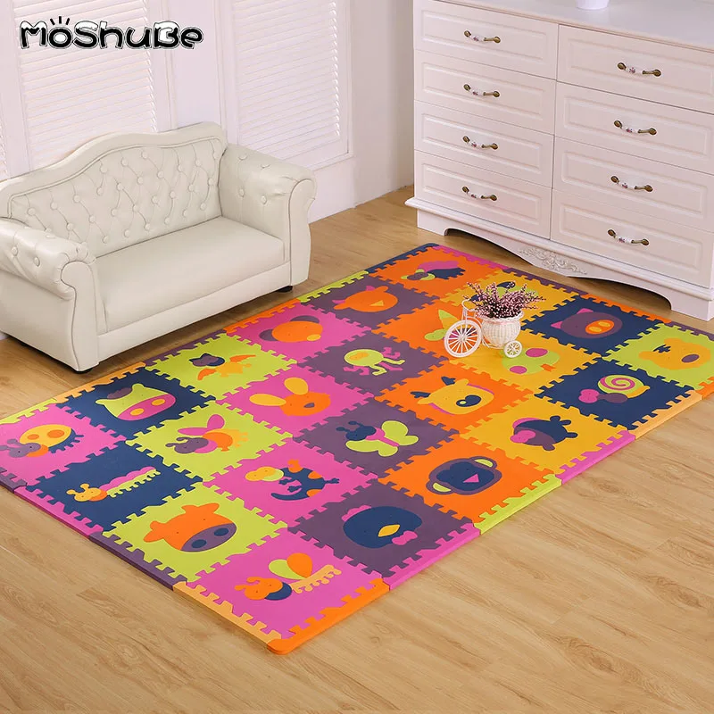 1 3 см толстый ДЕТСКИЙ EVA пенопластовый игровой пазл коврик животные ползающие