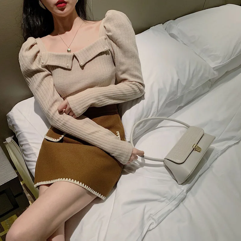 Футболка WHITNEY WANG 2020 Весенняя модная уличная одежда винтажная облегающая футболка