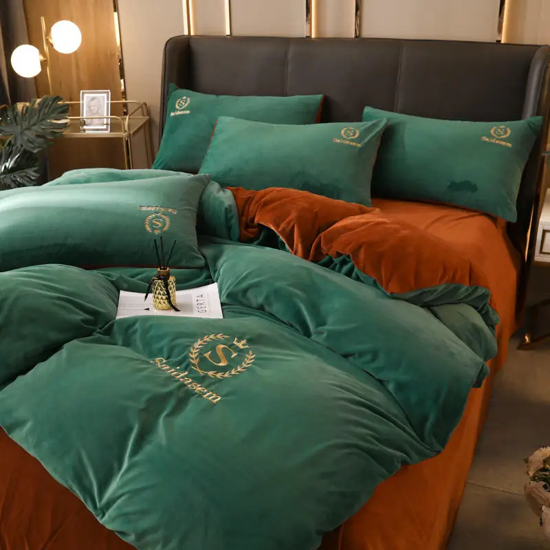 1 шт. зимнее одеяло чехол для кровати Королевский размер однотонный Nordica детей