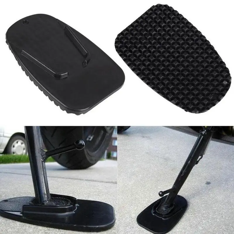 1Pcs Black Universal Motorcycle Plastic Side Stand Moto Bike Kickstand Non-slip Plate Extension Support Foot Pad Base | Автомобили и
