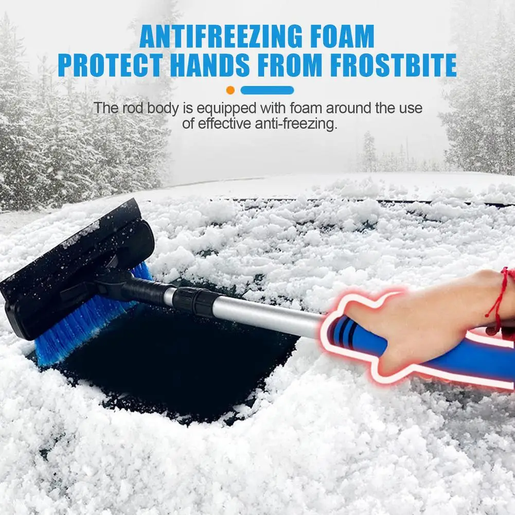 Car Snow Brush Extendable 36 And Ice With Scraper 180 Pivoting For Windshield Windscreen 4 In | Автомобили и мотоциклы
